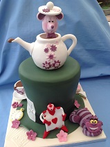 Mad Hatters tea party cake